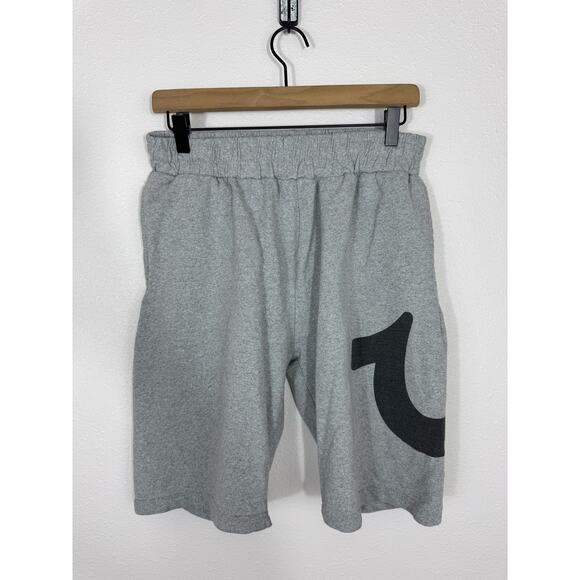 True Religion Gray Logo Lounge Shorts Men’s Medium - Picture 1 of 5